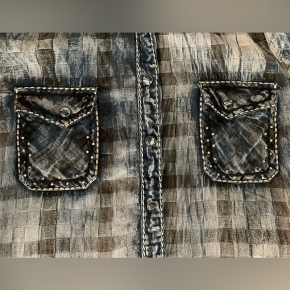 ROAR EMBROIDERED WESTERN SHIRT S - Picture 10 of 12